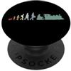 Regali divertenti appassionati di ferrov Evoluzione di Trainspotter Amante del treno Retro PopSockets PopGrip Adesivo