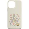 School Nurse Care Custodia per iPhone 13 Pro Max Carino Scuola Infermiera Torna a Scuola U