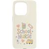 School Nurse Care Custodia per iPhone 15 Pro Carino Scuola Infermiera Torna a Scuola U