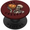Halloween Stay Creepy - Di tendenza - Halloween - Scheletro PopSockets PopGrip Adesivo