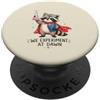 Curious Science Crew Sperimentiamo all'alba divertente insegnante di scienze procione PopSockets PopGrip Adesivo