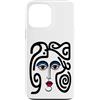 Bahaa's Tee Custodia per iPhone 13 Pro Max Abstract Modern Woman Face Eyes Art Illustration Graphic