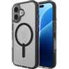 ZAGG Santa Cruz Snap Case rinforzato in grafene per iPhone 16 [6,1 pollici], compatibile con MagSafe, anti-ingiallimento, resistente ai graffi, design sottile, cover posteriore antiurto (Nero)