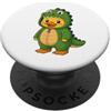Duck In Crocodile Costume Kawaii Design Kawaii Anatra In Coccodrillo Costume per Ragazze bambini Cocco PopSockets PopGrip Adesivo