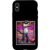 Retro Electro Culture Custodia per iPhone X/XS Dinosaur Dances Tecktonik - Urban Graffiti 2000