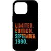 September 1990 Retro Vintage Year 1990 G Custodia per iPhone 16 Pro Edizione Limitata Settembre 1990 Compleanno