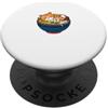 Kawaii Cibo Giapponese Animali Abbigliam Gatto Carino Kawaii Ramen Ciotola Giapponese PopSockets PopGrip Adesivo
