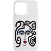 Bahaa's Tee Custodia per iPhone 14 Pro Max Abstract Modern Woman Face Eyes Art Illustration Graphic