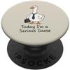 Professional Goose Society Oggi sono un collega d'ufficio serio, divertente, umorismo lavorativo PopSockets PopGrip Adesivo