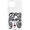 Bahaa's Tee Custodia per iPhone 15 Plus Abstract Modern Woman Face Eyes Art Illustration Graphic