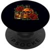 Old School Whiskey Tattoo Flash Studio Whisky Skull Old School Tattoo Flash Bourbon Lovers PopSockets PopGrip Adesivo