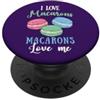 Confectionery Pastry Chef Funny Macaron Macaron Dessert Pasticceria Francese Macaron Panetteria Pasticceria PopSockets PopGrip Adesivo
