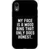 Moods & Sarcasm Custodia per iPhone XR il mio viso è un anello dell'umore che fa solo onesto