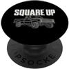 Funny Old Pickup Trucks Vintage Classic Square Up Squarebody Truck Graphic PopSockets PopGrip Adesivo