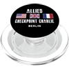 World War 2 Security Crossing USA UK Checkpoint Charlie Guerra Fredda Muro di Berlino Germania Est Francia PopSockets PopGrip per MagSafe