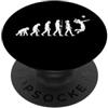 Funny Volleyball Evolution Co Pallavolo ragazza evoluzione divertente giocatore design PopSockets PopGrip Adesivo