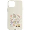 School Nurse Care Custodia per iPhone 15 Plus Carino Scuola Infermiera Torna a Scuola U