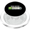Klamottn Social Battery Mahjong Style PopSockets PopGrip per MagSafe