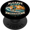 Atlantic Wave Riders Co Algarve Surf Principiante Prima Onda Sentimento Surfer Vintage PopSockets PopGrip Adesivo