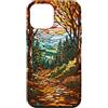 8 twenty three Stained Glass Artwork Des Custodia per iPhone 12 mini Enchanting Forest Stained Glass - Autunno stagionale per amanti della natura