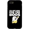 Miftees Halloween Tees Custodia per iPhone SE (2020) / 7/8 I'm Just Here for the Boos Transparent Ghost Bere Birra