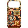Sewing Enthusiast Designs Custodia per iPhone 17 Pro Max Trapunta patchwork per animali domestici, motivo vintage per amanti degli animali domestici