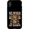 Programmer Coding Cat Lover Custodia per iPhone X/XS Progettiamo a Dawn Coding Cat Programmer Humor