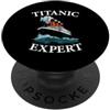 RMS Titanic Cruise Ship History Ship Gra Titanic Expert RMS Titanic Ship - Nave storica marittima PopSockets PopGrip Adesivo