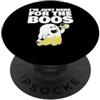 Miftees Halloween Tees I'm Just Here for the Boos Transparent Ghost Bere Birra PopSockets PopGrip Adesivo