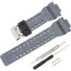 Rihahisy Cinturino di ricambio da 16 mm per Casio GLS-8900/GW-8900/GA-110/GA-100C/GA-120/GD-110/GLS-100 (bianco intrecciato)
