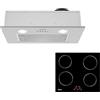Ciarra CBCS5913A Cappa Aspirante 52cm e CABBIH4-D Piano Cottua a Induzione 4 Fuochi