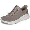 Skechers Donna Scarpe da Ginnastica Hands-Free Slip-Ins Bobs Squad Chaos Daily Inspiration vestibilità Ampia, Taupe Knit, 35 EU Larga
