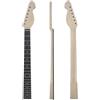 Conboxus Manico per chitarra elettrica, 22 tasti, 648 mm, in acero, ricambio incompiuto, collo per basso elettrico, puntini interni, dado normale, bullone sul tallone, senza legame