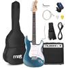 MAX GigKit Pack Chitarra Elettrica Amplificatore 40W Accessori Petrolio | Pacchetto Principiante per Apprendimento Chitarra Elettrica, Ideale Musicisti Principianti, Kit Completo di Accessori