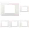 Vimar 30653.40 LINEA Placca 3 moduli, tecnopolimero, dimensioni 12.28 x 8.8 x 1.03 cm, Reflex bianco (Confezione da 5)