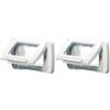 Gewiss 22451 Placca, Stagna Autoportante, Serie System, Bianco (Confezione da 2)