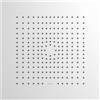 hansgrohe Raindance E - Soffione doccia a risparmio idrico (EcoSmart), Doccia a pioggia quadrato (400 x 400 mm) con 1 getto per montaggio a filo soffitto, bianco opaco, 26253700