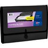 Avery Organizer espandibile per cartelle a fisarmonica, 13 tasche, nero, contiene 425 fogli formato lettera/A4 (73553)