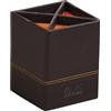 Rhodia 118816C Portamatite Rhodiarama, 8x8 cm, cucitura a punto sella, similpelle nera
