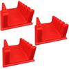 Kichvoe 3 Pezzi Morsetto per Saldatura Filo in Silicone Rosso a 5 Slot