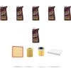 HOFFCAR Kit tagliando 4 FILTRI e 6L OLIO M compatibile con Opel Corsa D 1.7 CDTI 92 kw Dal 2006