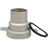 babominimer Adattatore connettore per pompa dell'acqua in alluminio, con guarnizione in gomma da 7,6 cm a 2,5 cm, 6,3 cm, 10 cm, riduttore, giunto idraulico (da 7,6 cm a 6,3 cm)