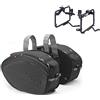 MOTOTOPGUN givi easy-t ea100c+t351 borse laterali + attacchi 40 litri compatibile con yamaha fz6 600 / fazer 2004 2005 2006