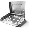 GBKDQQ Pedana pieghevole per camion, scala pieghevole, in lamiera d'acciaio zincata, aiuto per salita fino a 150 kg, 190 x 180 mm, supporto pieghevole per accessori furgone, camper, campeggio
