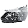 LONGLING Faro anteriore Faretto Anteriore Nero Sinistro con Motore per Ford Transit Tourneo Custom V362 2013-2019