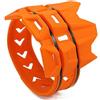 KNZVUUY Scudo Termico di Scarico per Moto Moto Scudo Termi Protezione universale per tubo di scarico, adatta per KTM EXC EXCF XC XCF XCW SX SXF TPI SIX DAYS 125 200 250 300 350 450 5 T7E5(Orange)