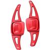 JQHXFDC 2 Pezzi Estensioni per Cambio a Paletta per Volante Auto - Adatto per Golf 8 MK8, GTI, R-Line 2020-2022 - Paletta per Volante in Lega di Alluminio, Design Umano, Rosso, Nero, Blu, Argento