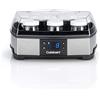 Cuisinart YM400E Yogurtiera e Formaggiera, 1500 W, Vasetti da 125ml, Acciaio Inox, 2 Temperature, Schermo LED, Filtri per formaggi, Accessori lavabili in lavastoviglie