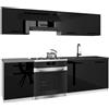B BELINI GROUP Belini ITALIA 1 Mobile Cucina Completa Componibile 180cm Nero Lucido | Cucina completa componibile, mobili pensili e bassi inclusi, montaggio facile