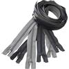 Aerzetix - Set di 6 Cerniere Lampo a Spirale separabili da 90 cm N°5 con cursore | Metallo Nylon Poliestere | Cucitura e Riparazione creazioni| Colore Grigio e Grigio Scuro